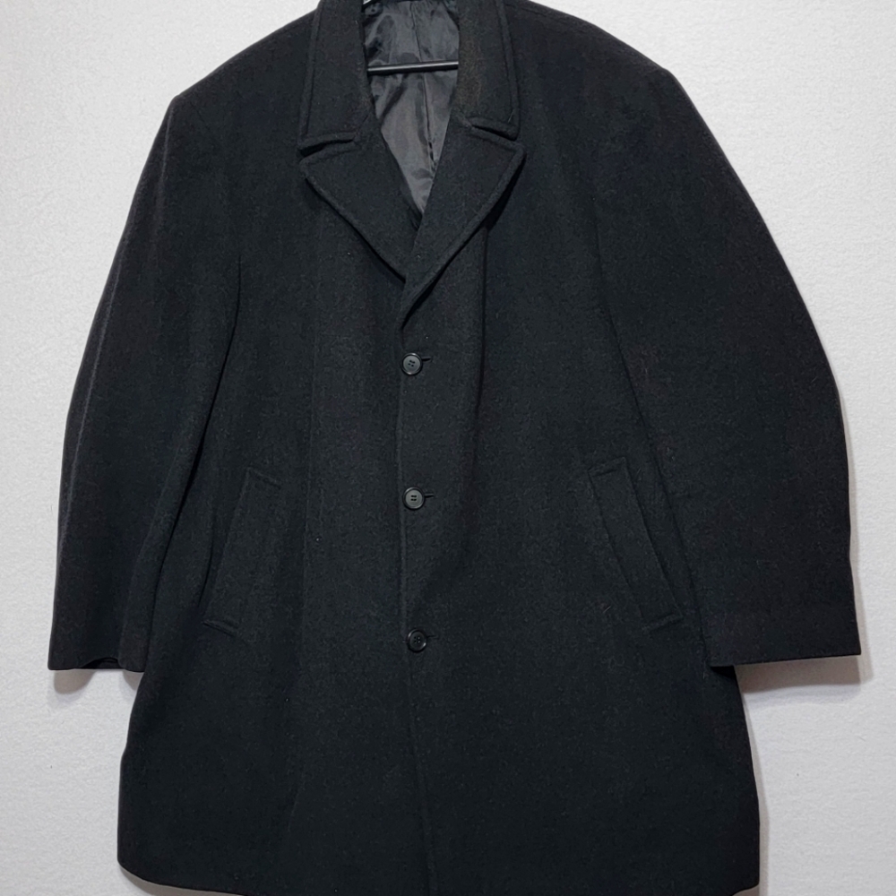 RALPH‎ Ralph Lauren Cashmere Blend Three Button Winter Coat Size XL.